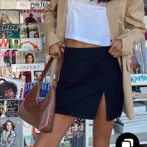 THE LOLA MINI SKIRT BLACK princess polly